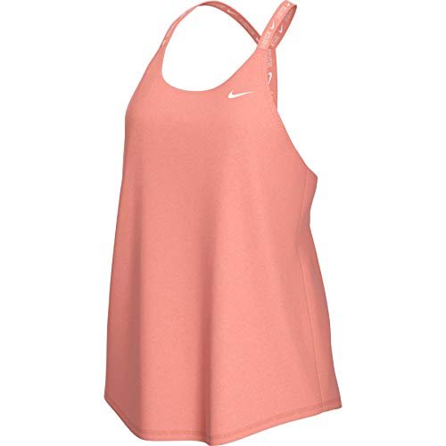 Nike Damska koszulka Dry Ess Elastika Bright Mango/White XL