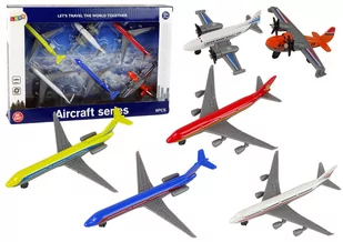 Samoloty pasażerskie 6szt - Leantoys - Samoloty i helikoptery - miniaturka - grafika 1