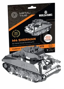 Zestaw konstrukcyjny World of Tanks - M4 Sherman (metalowe) - Klocki - miniaturka - grafika 1