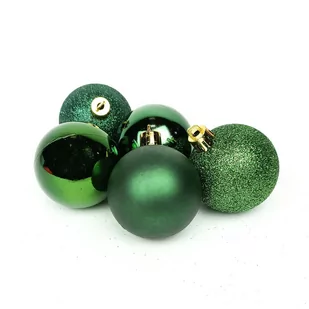 Bombki o różnym wykończeniu, Ø 5 cm, 5 szt. - Bombki - miniaturka - grafika 1
