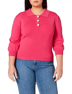 Bluzy damskie - Morgan Bluza Polo Magon sweter damski, cukierki, M wysoki - grafika 1