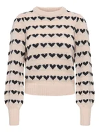 Swetry damskie - JDY Sweter w kolorze beżowym - miniaturka - grafika 1