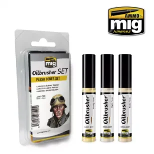 Ammo: Oilbrusher Set - Flesh Tones Set 3x10ml - Akcesoria i części modelarskie - miniaturka - grafika 1