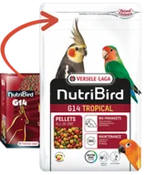Karma dla ptaków - VERSELE-LAGA NutriBird G14 Tropical - pokarm dla średnich papug 1kg - miniaturka - grafika 1