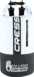 Torebki damskie - Cressi Unisex  torba Dry Bag Premium 20 l dwukolorowa wodoszczelna torba / plecak do uprawiania sportu czarny/biały 20 l - grafika 1
