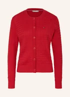 Swetry damskie - Tommy Hilfiger Kardigan rot - miniaturka - grafika 1