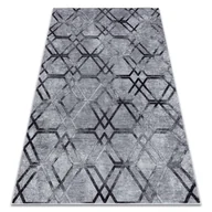 Dywany - Dywan do prania MIRO 51805.803 Geometryczny, kratka antypoślizgowy - szary, 120x170 cm - miniaturka - grafika 1