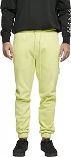 Southpole Męskie spodnie Basic Sweat Pants, męskie spodnie do biegania z nadrukiem logo na nogawce, dostępne w 2 kolorach, rozmiary S - XXL, Elfin Yellow, L - Spodenki męskie - miniaturka - grafika 1