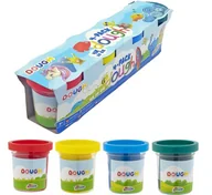 Masy plastyczne - Modelina dla dzieci Zestaw modeliny 4 kolorów 4 x 50g - miniaturka - grafika 1