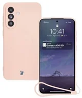 Etui i futerały do telefonów - Bizon Silikonowe etui z pierścieniem magnetycznym Case Silicone Magnetic Sq do Galaxy A36 5G, jasnoróżowe - miniaturka - grafika 1