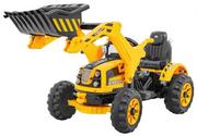 Pojazdy elektryczne dla dzieci - NoName Pojazd Koparka Traktor Żółta PA.JS328A.ZOL - miniaturka - grafika 1