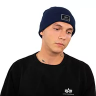Czapki damskie - Alpha Industries Męska czapka beanie X-fit, niebieski (Rep.Blue), jeden rozmiar - miniaturka - grafika 1