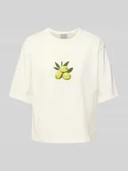Koszulki i topy damskie - T-shirt typu oversized z nadrukiem z motywem - miniaturka - grafika 1