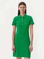 Sukienki - Lacoste Sukienka codzienna EF5473 Zielony Slim Fit - miniaturka - grafika 1
