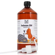 Przysmaki dla kotów - Olej z łososia dla psa i kota MERSJO 1000ml - miniaturka - grafika 1