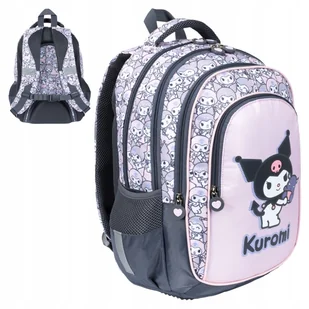 Plecak 4 komorowy Kuromi pink - Plecaki - miniaturka - grafika 1