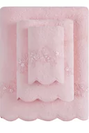 Ręczniki - Podarunkowy zestaw ręczników SILVIA, 3 szt Różowy - miniaturka - grafika 1