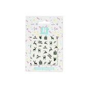 Ozdoby do paznokci - Hi Hybrid Hi Hybrid naklejki wodne świąteczne XMAS #3 black - miniaturka - grafika 1