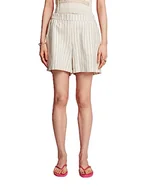 Spodenki damskie - ESPRIT Szorty w paski z mieszanki lnu i bawełny, Ice, 34 - miniaturka - grafika 1