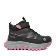 Buty dla dziewczynek - Trzewiki Hunter CEO-H8-478(IV)DZ Czarny - miniaturka - grafika 1