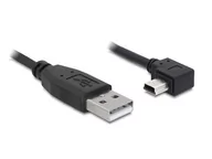 Kable USB - Delock Cable USB 2.0 A > USBMINI 5pin gewink 1 m - miniaturka - grafika 1