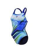 Biustonosze - ARENA Kostium damski Feel Visual Waves Swim PRO Back Biustonosz - miniaturka - grafika 1
