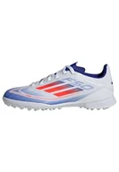 Piłka nożna - adidas Dziecięce buty piłkarskie F50 League unisex, Ftwr biały słoneczny czerwony jasny niebieski, 38 2/3 EU - miniaturka - grafika 1