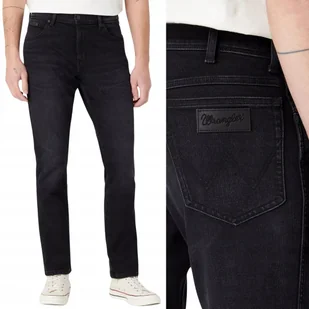 Wrangler TEXAS SLIM Universe 365 WARM DOPASOWANE CZARNY DżINS W32 L34 - Spodnie męskie - miniaturka - grafika 1