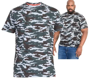 DUŻE ROZMIARY T-shirt Gaston moro szary DUKE D555 3XL obw. 148cm - Koszulki męskie - miniaturka - grafika 1