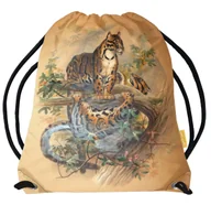 Torby szkolne - Worek The Clouded Tiger Joseph Wolf-Mały - miniaturka - grafika 1