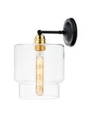 Lampy ścienne - Kaspa Kinkiet Longis IV Gold 20882105 szklana oprawa ścienna w nowoczesnym stylu 20882105 - miniaturka - grafika 1