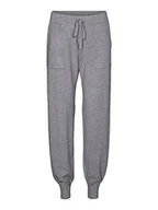 Spodnie damskie - VERO MODA Damskie spodnie VMNANCY NW Pants GA NOOS, średni szary melanż, M - miniaturka - grafika 1