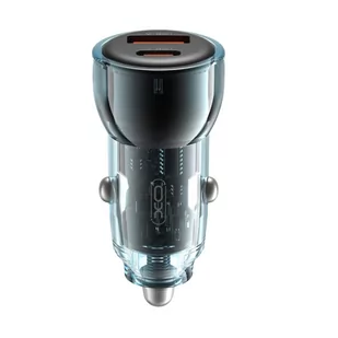 XO ładowarka samochodowa CC60 60W 1x USB 1x USB-C niebieska - Ładowarki samochodowe - miniaturka - grafika 1