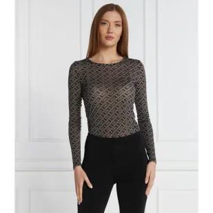 Pinko Bluzka | Slim Fit - Bluzki damskie - miniaturka - grafika 1