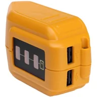 Akumulatory do elektronarzędzi - DEWALT ŁADOWARKA ADAPTER USB DO AKUMULATORÓW DCB090 - XR - miniaturka - grafika 1