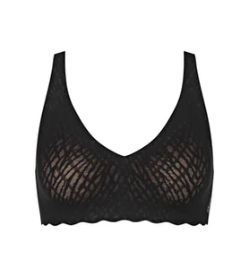 Bezszwowy biustonosz BEZ FISZBIN Sloggi ZERO Feel Bliss Soft Bra czarny S - Biustonosze - miniaturka - grafika 1