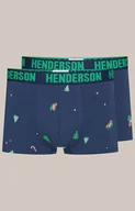 Majtki damskie - Henderson 2-pack świąteczne bokserki męskie Jury 41926-MLC, Kolor granatowy-wzór, Rozmiar 2XL, Henderson - Primodo.com - miniaturka - grafika 1