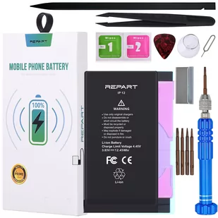 Bateria do Apple iPhone 12 REPART 3250mAh większa pojemność - Baterie do telefonów - miniaturka - grafika 1