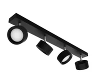 Lampy sufitowe - Philips - LED Oświetlenie punktowe BRACIA 4xLED/5,5W/230V czarne - miniaturka - grafika 1