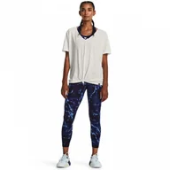 Legginsy - Damskie legginsy treningowe Under Armour Project Rock LG Crsovr Akl Lg Pt - granatowe - miniaturka - grafika 1