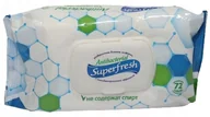 Chusteczki nawilżane - CHUSTECZKI NAWILŻANE SUPERFRESH 72SZT. - miniaturka - grafika 1