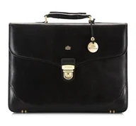 Teczki i aktówki - Teczka skórzana z przeszyciami na brzegach - miniaturka - grafika 1