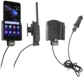 Uchwyty samochodowe do telefonów - Uchwyt do Huawei P10 z wbudowanym kablem USB oraz ładowarką samochodową - miniaturka - grafika 1