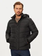Kurtki męskie - Geox Kurtka zimowa Leitan M4628C T3144 F9000 Czarny Regular Fit - miniaturka - grafika 1