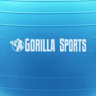 Piłka do ćwiczeń Gorilla Sports niebieska 55cm - Piłki do ćwiczeń - miniaturka - grafika 1