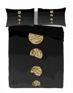 Pościel - Pościel satynowa 160x200 geometria czarna złota Prestige 1 - miniaturka - grafika 1