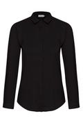 Koszule damskie - Prosta koszula z wiskozy : kolor - Czarny, size - 34 - Bombshe - miniaturka - grafika 1