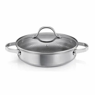 Tescoma Głęboka patelnia z pokrywką SteelCRAFTśrednica 28 cm, 2 uchwyty - Patelnie - miniaturka - grafika 1