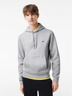 Lacoste Bluza SH9623 Szary Classic Fit - Bluzy męskie - miniaturka - grafika 1