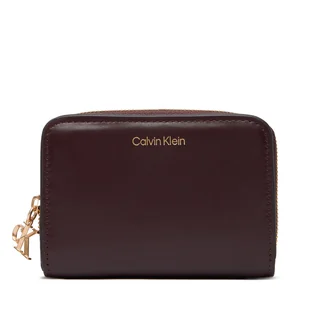 Portfel Calvin Klein Ck Medium Flap Zip Around LV04F1075G Brązowy - Portfele - miniaturka - grafika 1